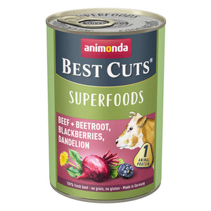 Animonda Best Cuts Superfoods Beef/Beetroot/Blackberries/Dandelion can