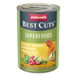 Open image in slideshow, Animonda Best Cuts Superfoods Chicken/Spinach/Raspberries/Pumpkin Seeds
