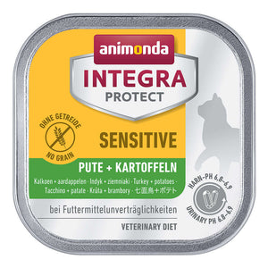 Animonda Integra Protect Sensitive Turkey & Potato Wet Cat Food Tray