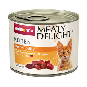 Open image in slideshow, Animonda Kitten Meaty Delight Tin Beef &amp; Poultry can
